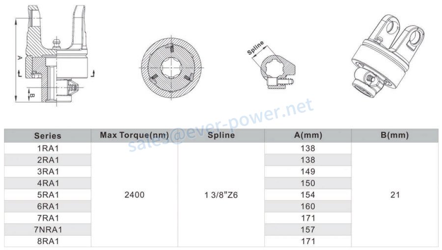 RA1 Series Overrunning Clutch Specification