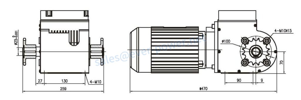 温室齿轮电机绘图