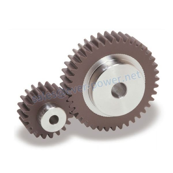 Plastic Spur Gears with Steel Core Plastic Spur Gears with Steel Core