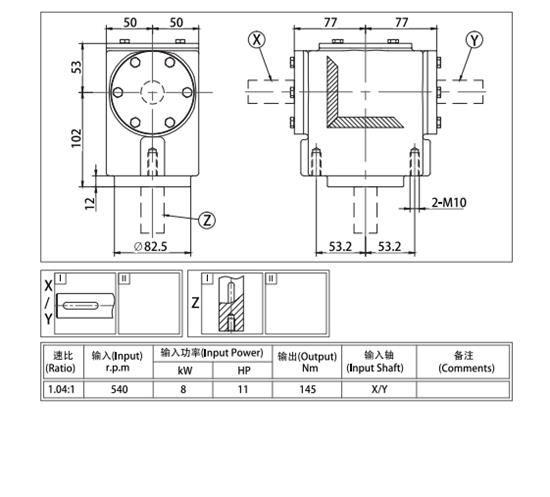 Sprayer Gearbox Details