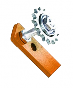 Arm style roller chain tensioner