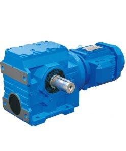 ES series helical worm geared motor